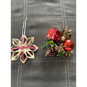 Christmas ornaments- one for Christmas tree, the other can be clipped on